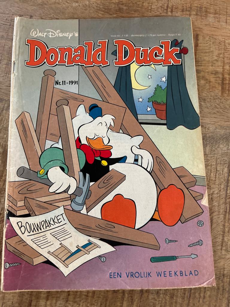 Donald Duck Weekblad Nr. 11 - 1991 - Bouwpakket, Boeken, Stripboeken, Eén stripboek, Ophalen of Verzenden, Gelezen