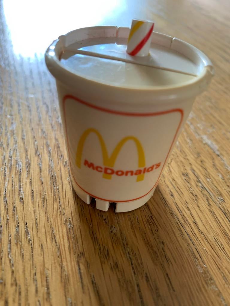 Vintage McDonald's koffiebeker speeltje 1987, Ophalen of Verzenden, Gebruikt