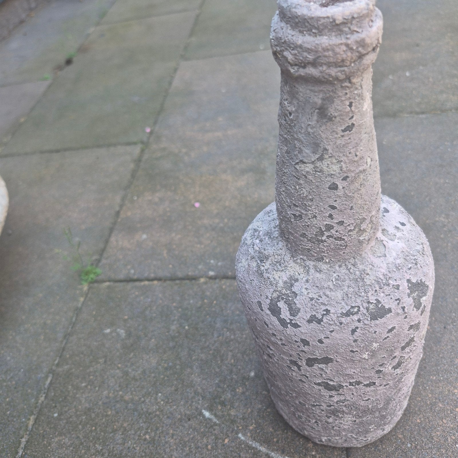Decoratieve fles van steen/beton, Ophalen of Verzenden