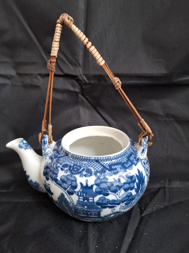Japans Vintage Porseleinen Theepot Met Kersenbloesem, Ophalen