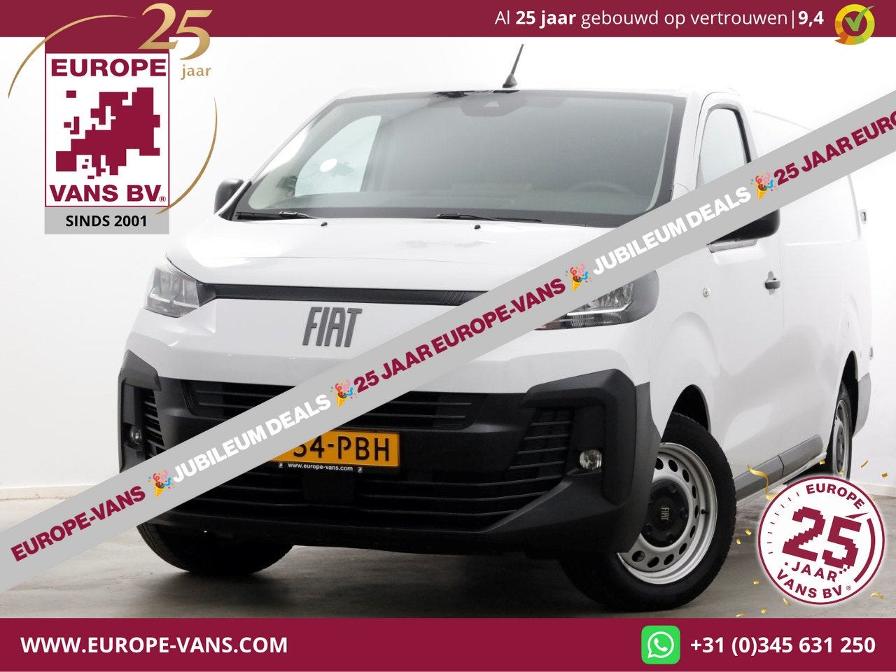 Fiat Scudo 2.0 Diesel 180pk Automaat L3 Airco/Navi/Camera 11, Auto's, Gebruikt, Euro 6, 4 cilinders, 2500 kg