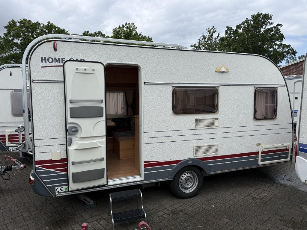 Home-Car Racer Trophy 430 TZF VASTBED TREINZIT VOORTENT(TOP), Caravans en Kamperen, Caravans, Home-car, Schokbreker, Overige typen