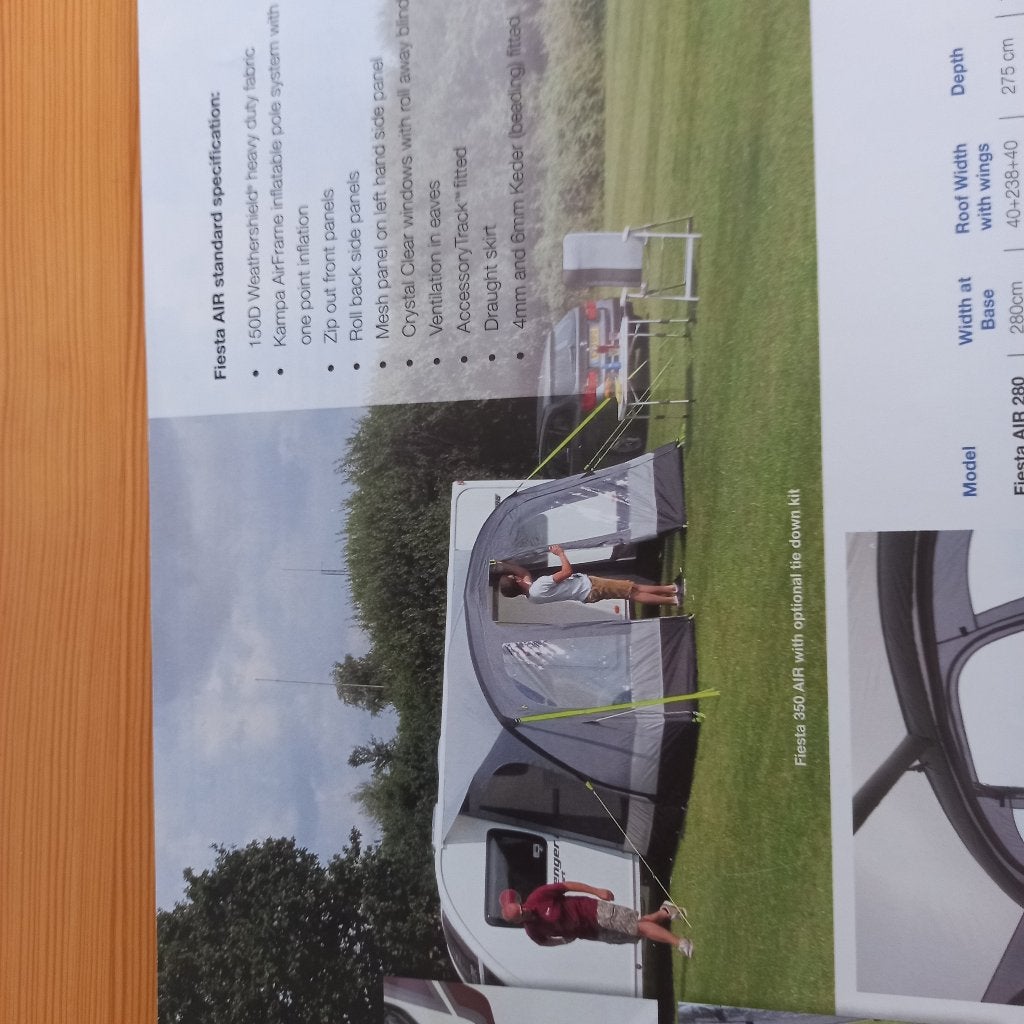 Kampa Air Pro 350 voortent (incl. luifel) - Z.G.A.N., Ophalen, Zo goed als nieuw
