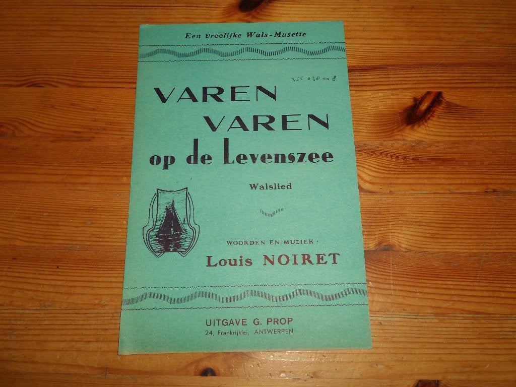 Varen varen op de levenszee - louis noiret, Gitaar, Gebruikt, Ophalen of Verzenden, Artiest of Componist