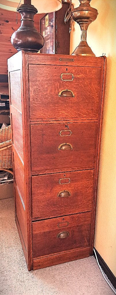 Mid-Century Eiken Archiefkast "Fortuna Systeem" 1955, Ophalen, Minder dan 50 cm, Gebruikt, Mid century