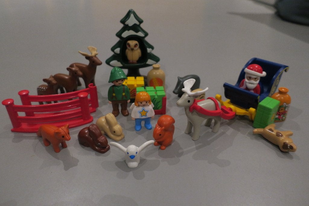 playmobil 1 2 3 kerst / winter 5497 - compleet, Complete set, 1.2.3, Ophalen of Verzenden, Zo goed als nieuw