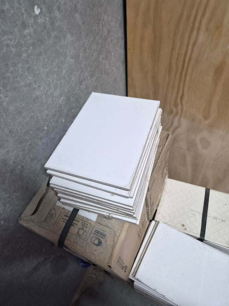 Witte Mosa tegels 15x20 cm - 6m2, Doe-het-zelf en Verbouw, Tegels, Nieuw, Wandtegels, Keramiek, Minder dan 20 cm, Minder dan 20 cm