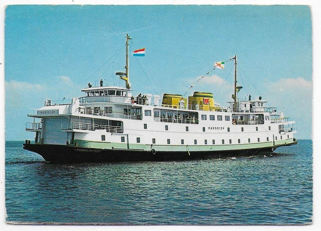 Texel boot Marsdiep Ongelopen Ansichtkaart ( B2690 ), Ophalen of Verzenden, 1980 tot heden, Ongelopen, Waddeneilanden