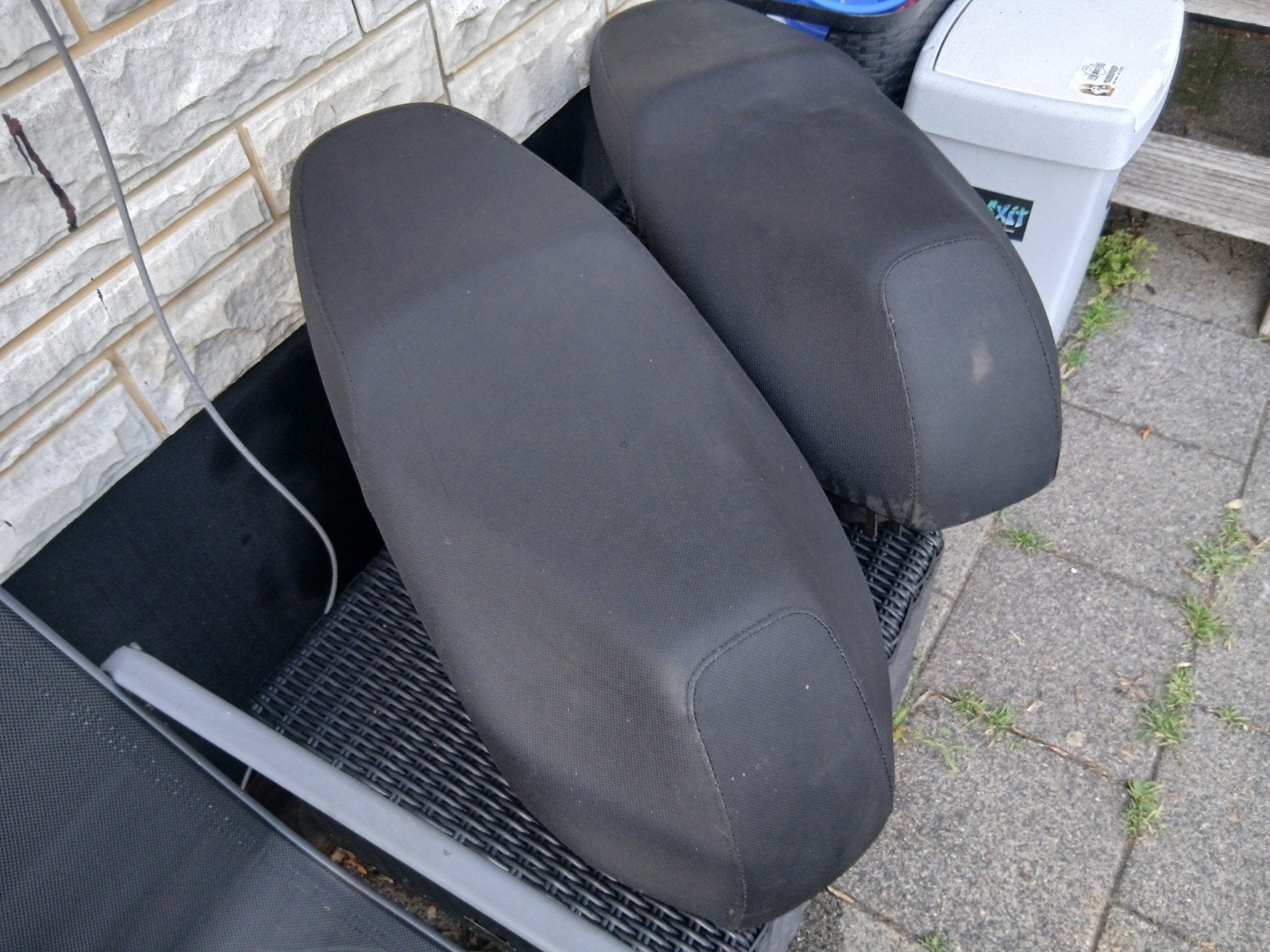 Kymco people s zadel met buddybak 15,- per stuk, Ophalen of Verzenden, Gebruikt, Zadel, Kymco
