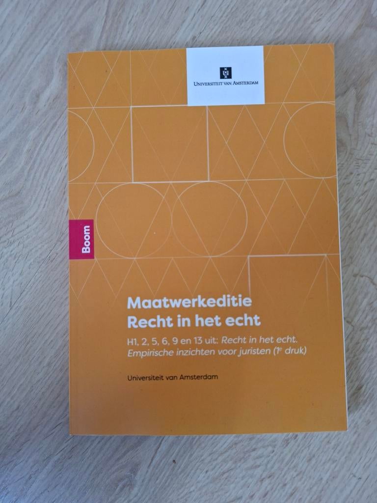 Maatwerkedtie Recht in het echt - Universiteit van Amsterdam, Boeken, Onbekend, Ophalen of Verzenden, Gamma, WO