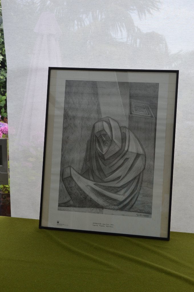 Moderne kunst tekening 1992 Josef Maria Subirachs, Sant Pere, Ophalen of Verzenden