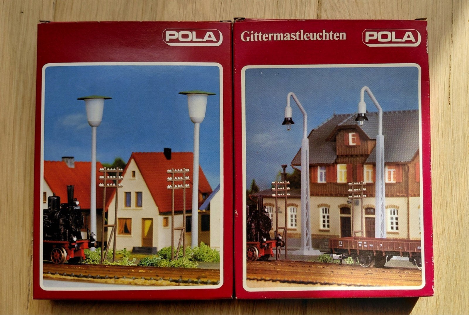Modelbouw Pola H0 Straatlantaarn Set (2x 2 stuks), Overige merken, Gelijkstroom of Wisselstroom, Overige typen, Nieuw