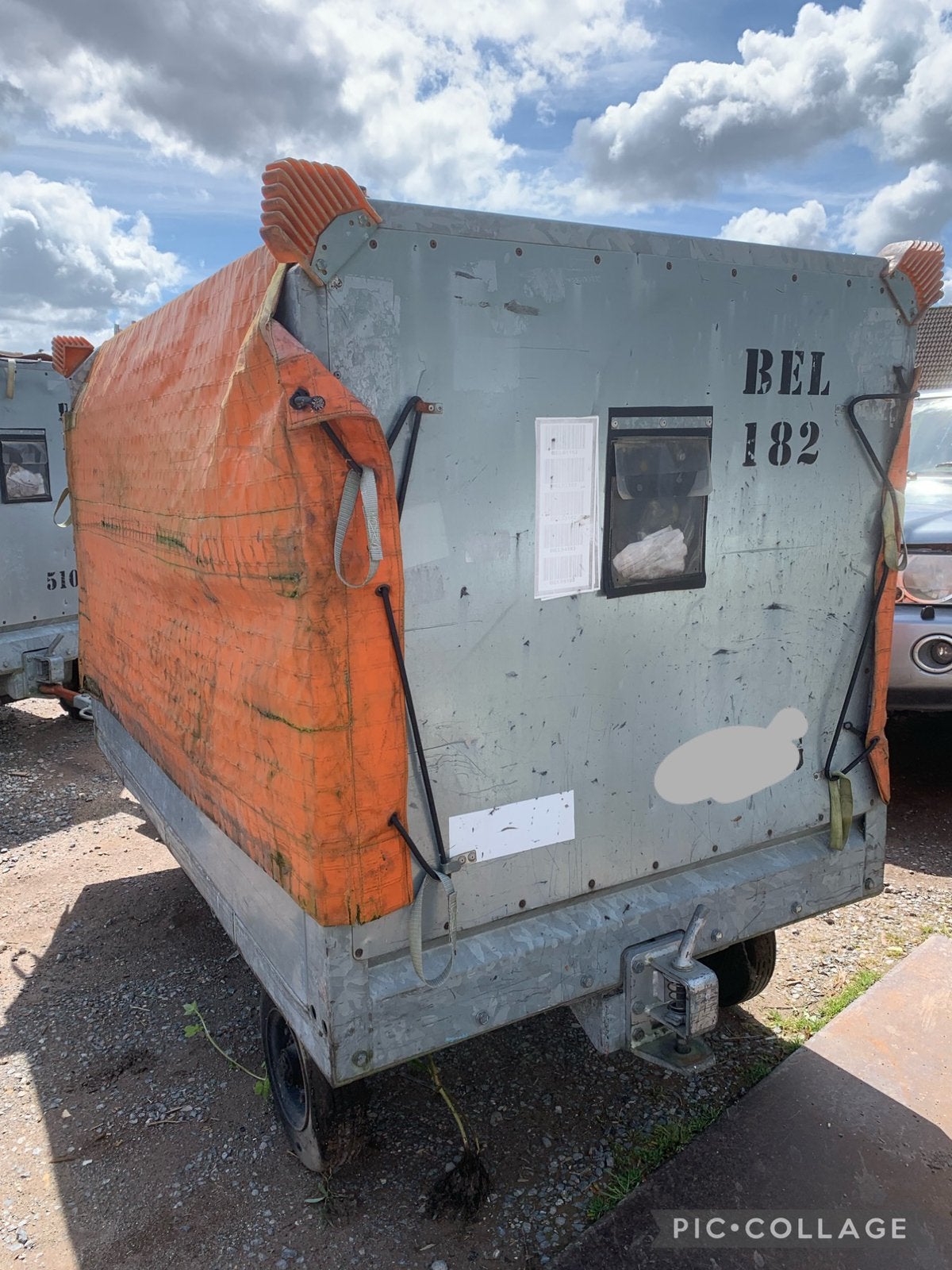 Bagagewagen, verkoopwagen, aanhanger, Ophalen, Gebruikt