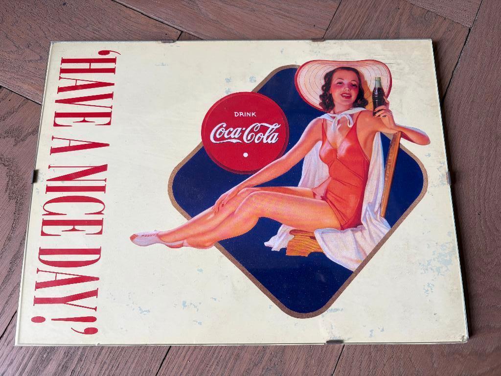 Coca cola reclame, Verzamelen, Merken en Reclamevoorwerpen, Ophalen of Verzenden, Gebruikt, Reclamebord