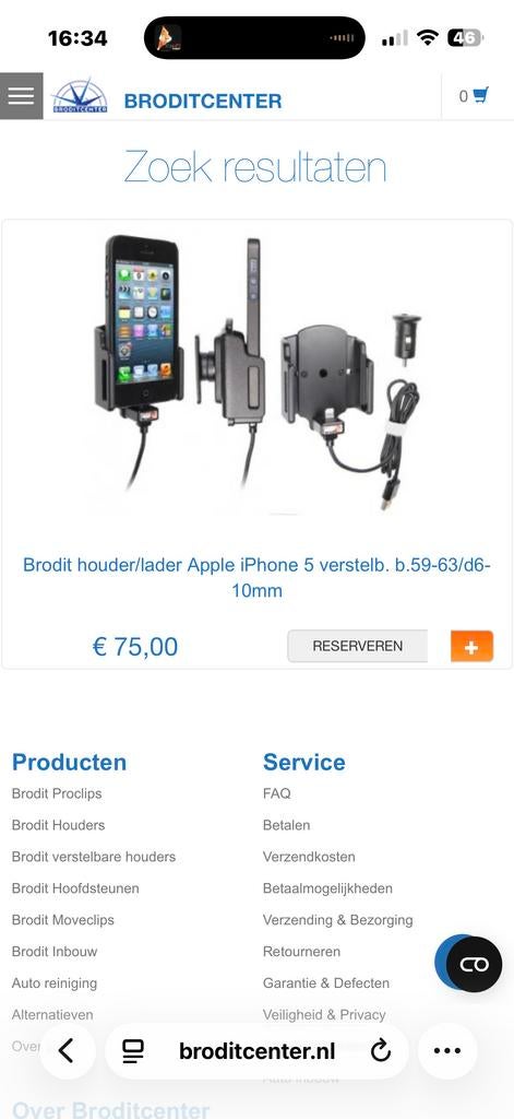 Diverse Brodit telefoonhouders voor iPhone, Ophalen of Verzenden, Gebruikt, Auto