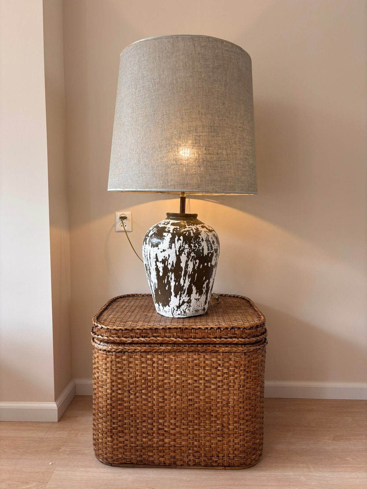 Grote XXL kruiklamp, Huis en Inrichting, Lampen | Lampenkappen, Ophalen, Zo goed als nieuw, Rond, 50 cm of meer