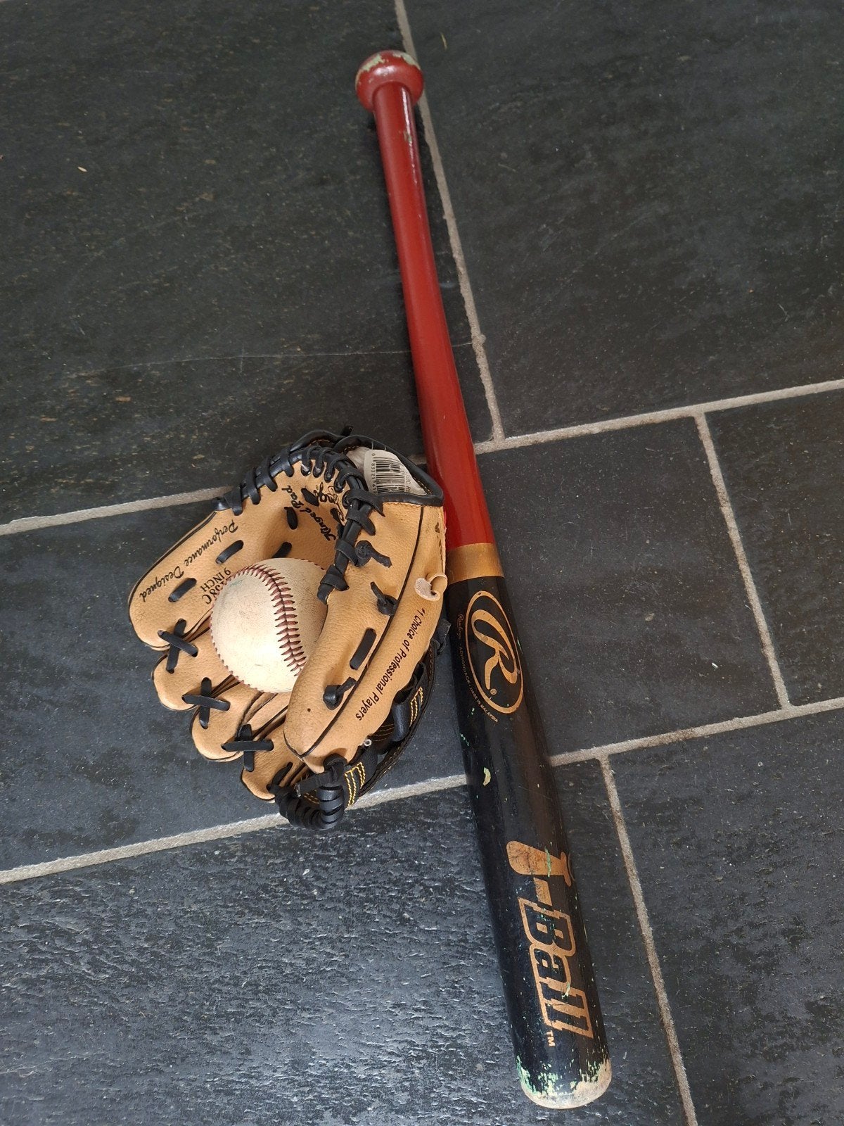 Honkbal setje, Ophalen of Verzenden, Gebruikt, Bal