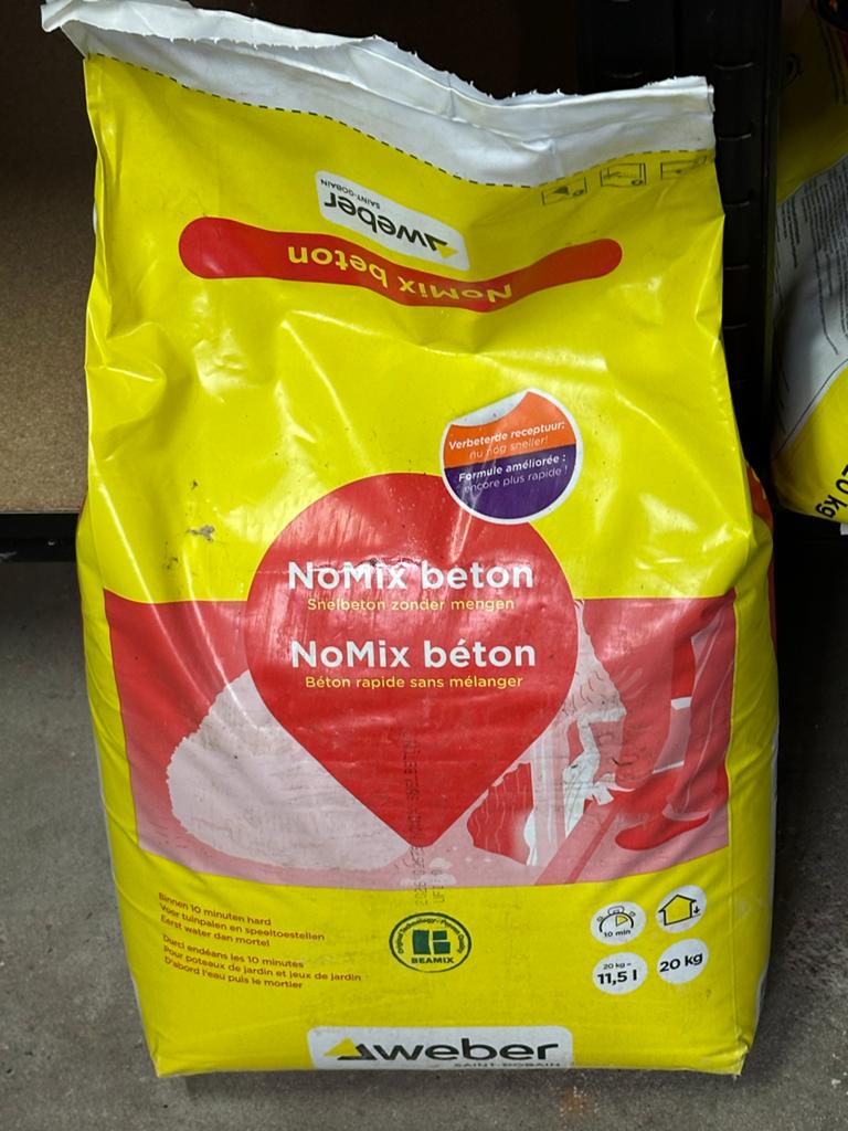 Weber NoMix Snelbeton - 20 kg zak, Ophalen, Nieuw