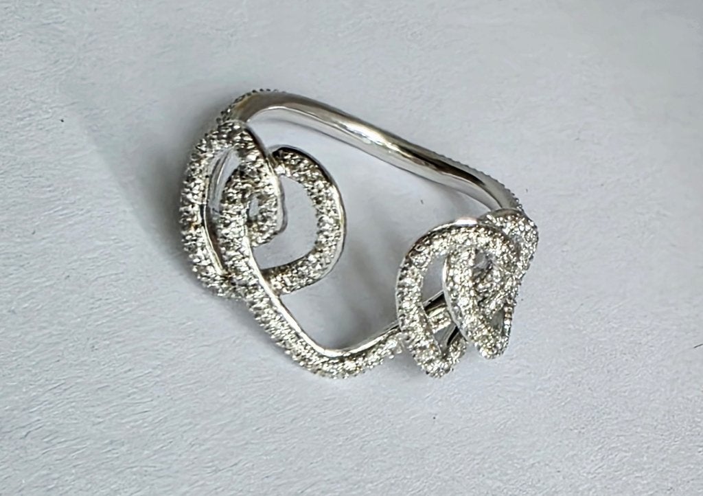 Gouden ring met diamanten 0,33kt, certificaat ALGT, Ophalen of Verzenden, Met edelsteen, Dame, Goud