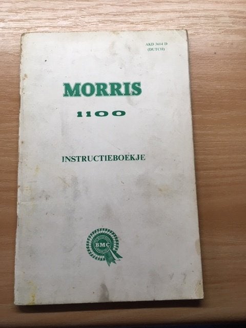Morris 1100 Instructieboekje (1968, NL), Ophalen of Verzenden