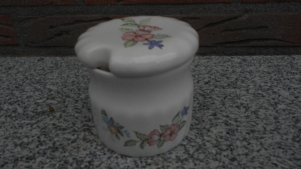 zeldzaam Jam pot met deksel Mindel Spring fields Woods, Antiek en Kunst, Antiek | Servies los, Ophalen of Verzenden