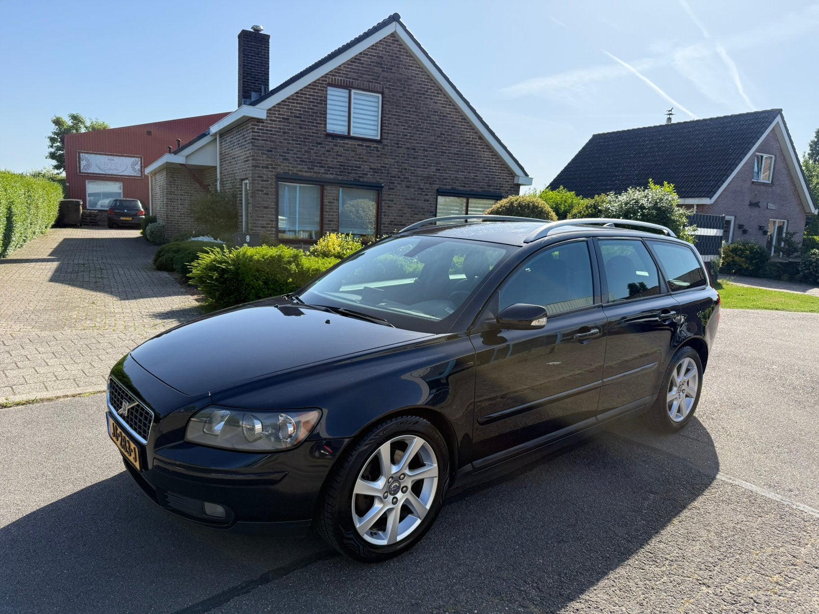 Te Koop Volvo V50 2.4 140PK 2005 Zwart-Automaat-Bom vol, Auto's, Volvo, 700 kg, Zwart, 11 km/l, 2435 cc
