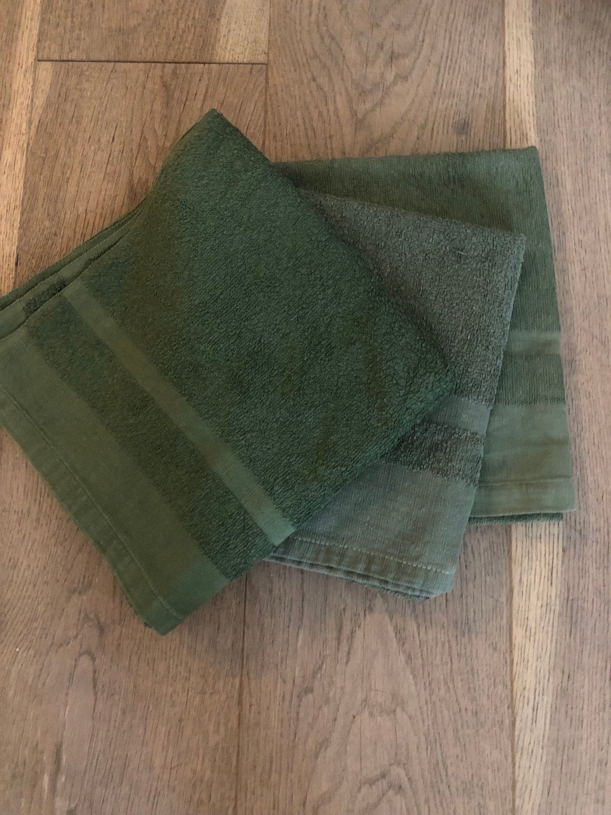 Militaire KL handdoeken (restpartij van 15), Ophalen of Verzenden, Zo goed als nieuw, Groen, Handdoek