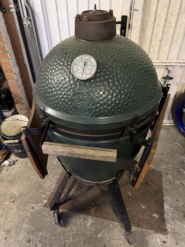 Big Green Egg L kamado barbecue, Ophalen, Gebruikt, Big Green Egg, Met accessoires