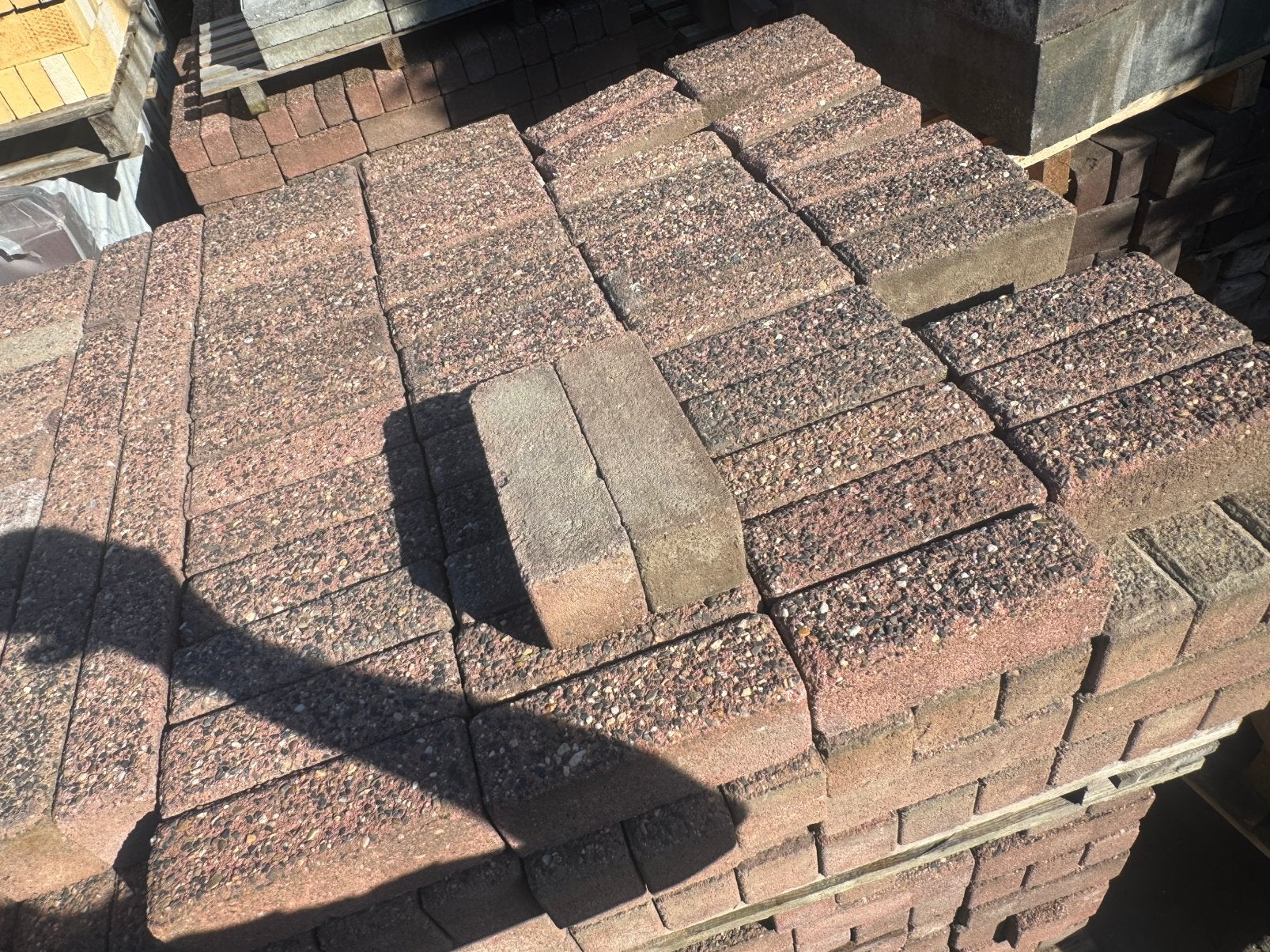 Betonklinkers rood, Tuin en Terras, Ophalen of Verzenden, Gebruikt, Overige materialen