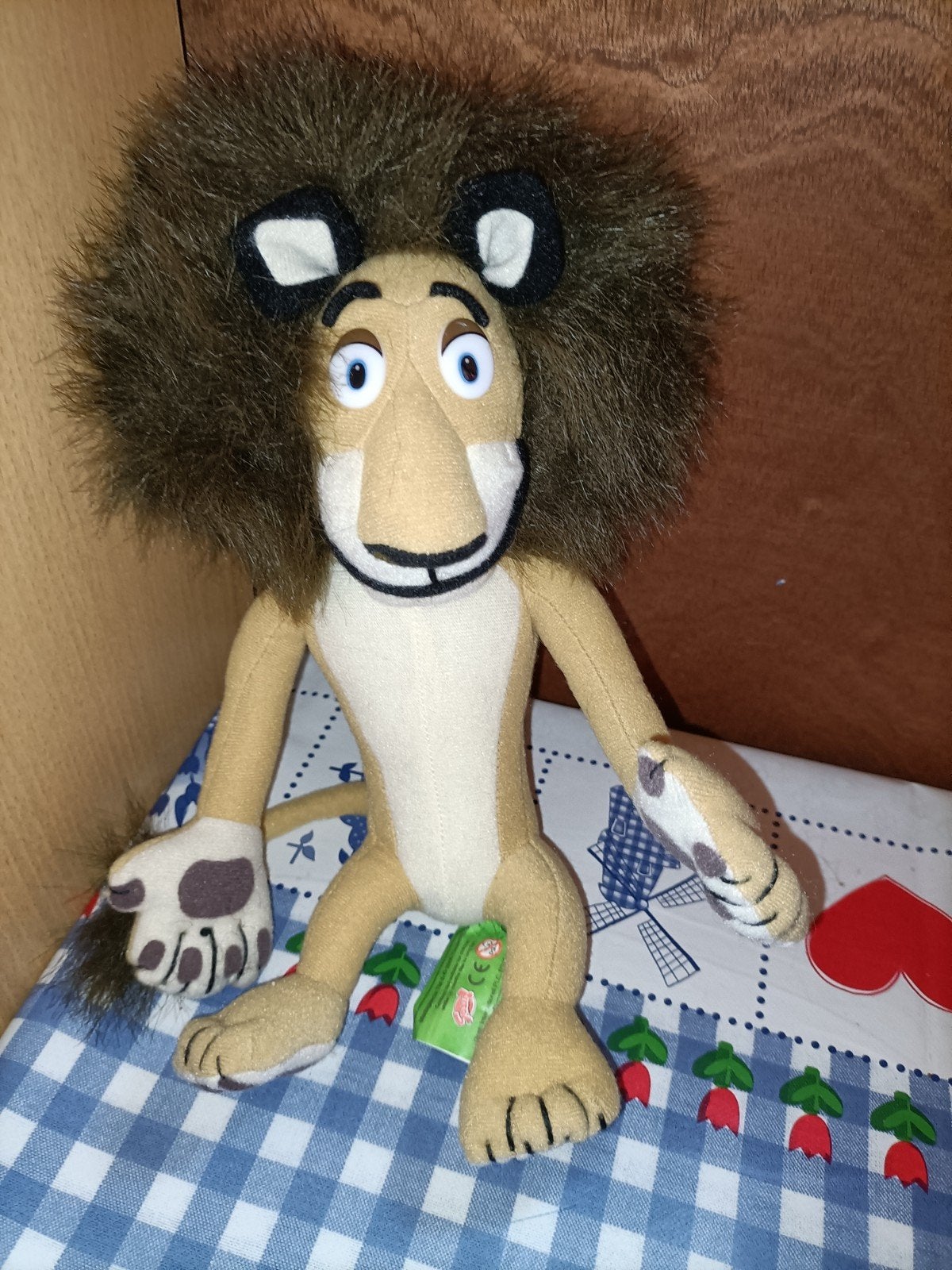 Madagascar Alex de Leeuw knuffel 25 cm groot, Ophalen of Verzenden, Zo goed als nieuw, Overige typen