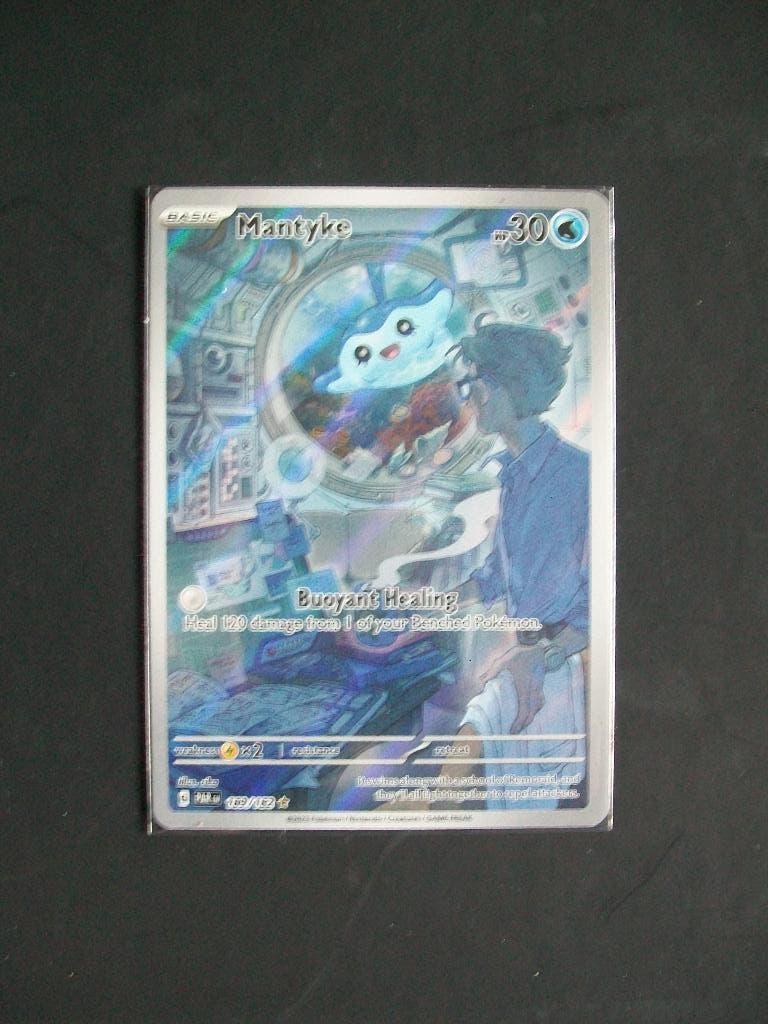2059: Nieuwe Pokemonkaart SECRET MANTYKE HP 30 (189/182), Verzenden, Nieuw, Losse kaart, Foil