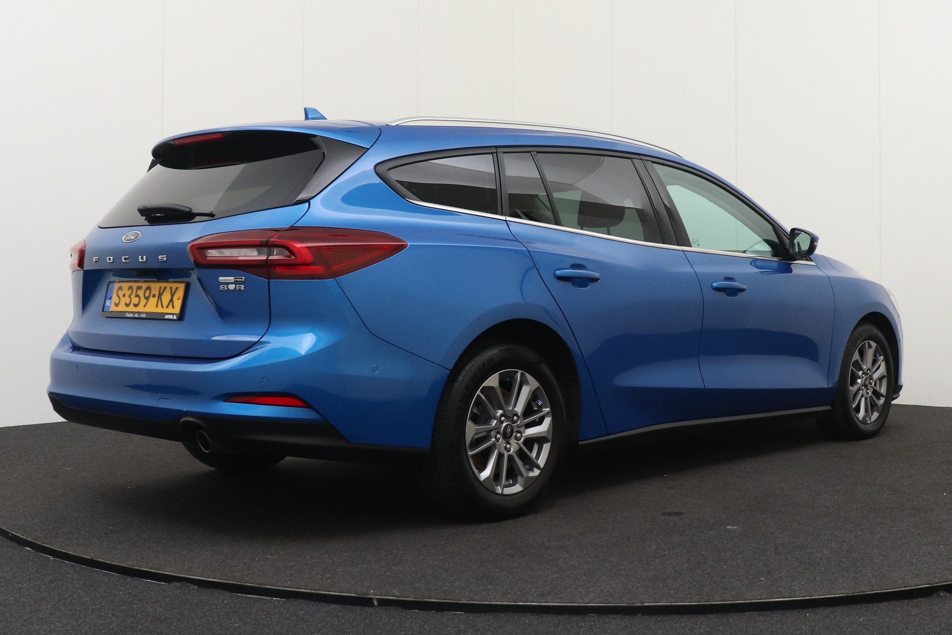 Ford FOCUS Wagon 1.0 124 PK Hybrid Titanium Style Head-Up Di, Auto's, Ford, Blauw, Origineel Nederlands, Handgeschakeld, 19 km/l