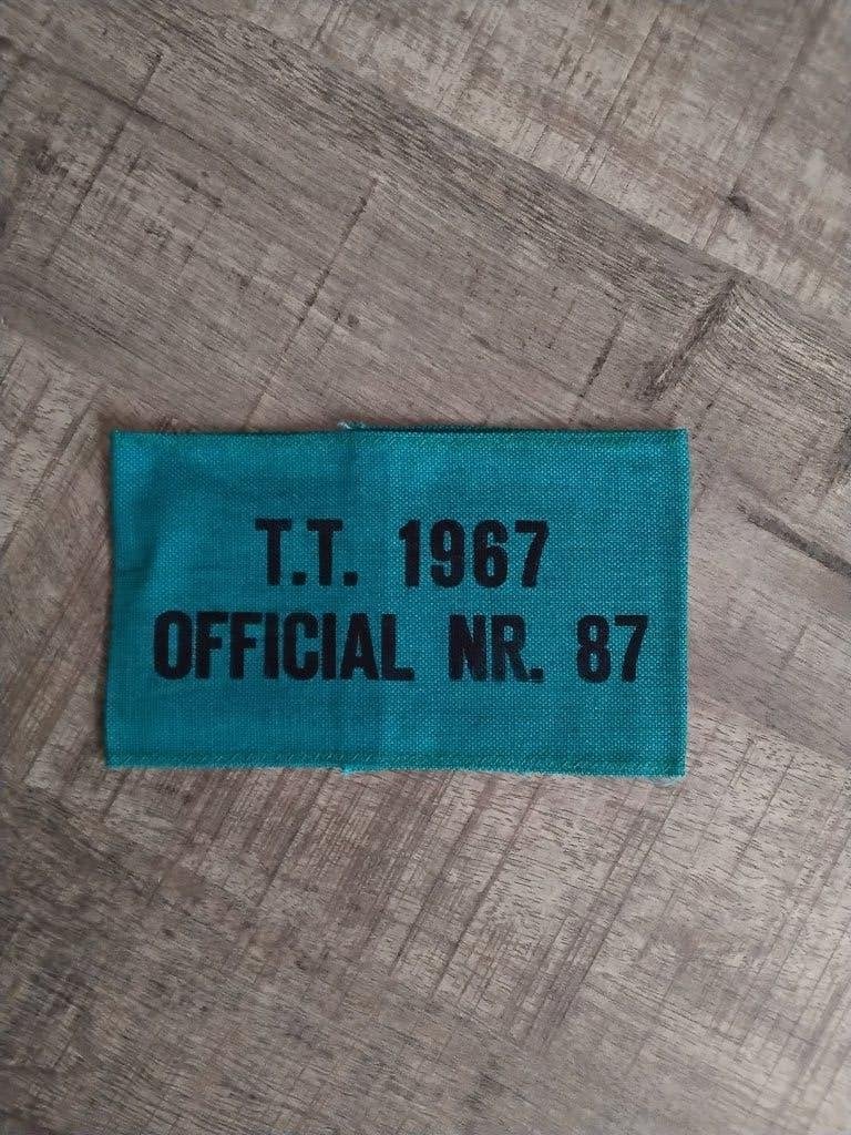 Tt assen mouwband 1967, Ophalen of Verzenden, Zo goed als nieuw, Motoren