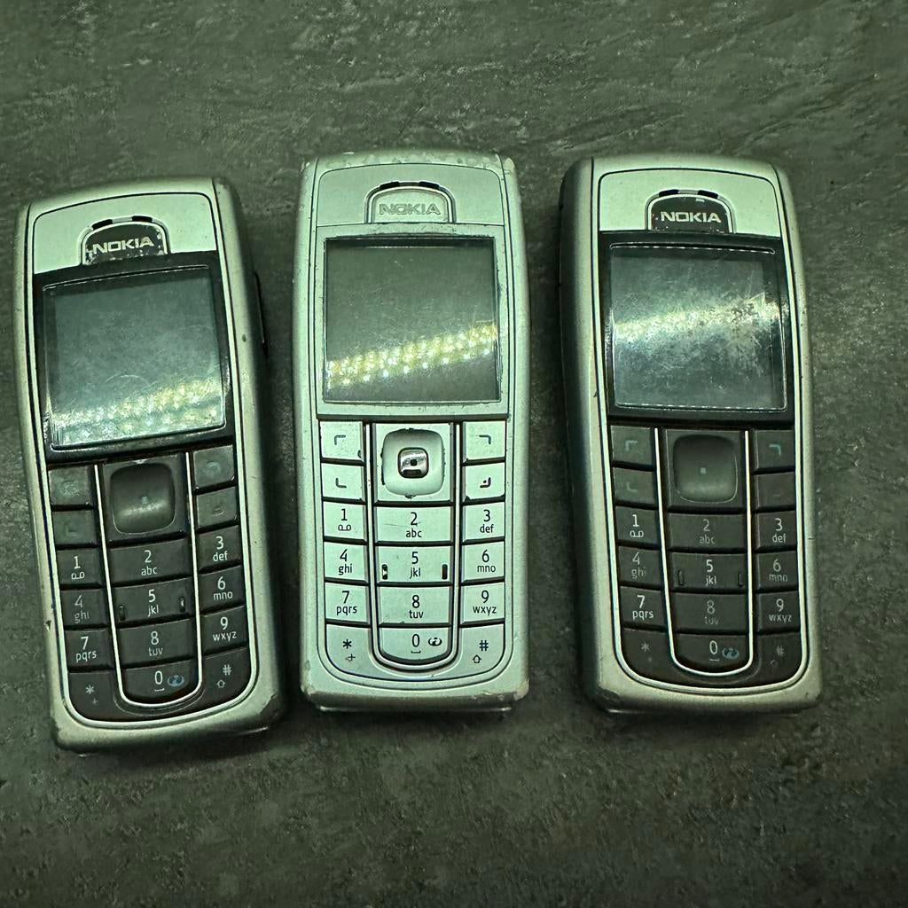 Nokia 6230i Klassieke Telefoons (3 stuks), Telecommunicatie, Mobiele telefoons | Nokia, Gebruikt, Zonder abonnement, Zonder simlock