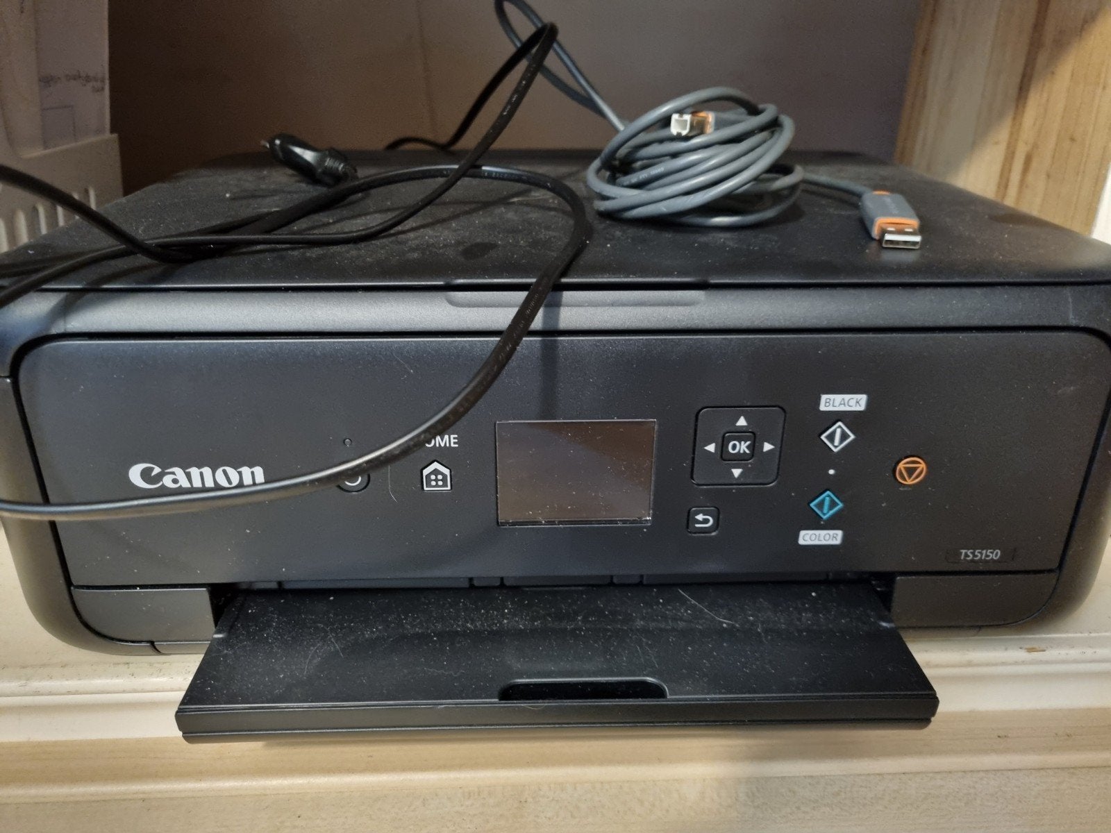 Canon TS5150 All-in-One Printer - Zwart, Computers en Software, Printers, Ophalen, Gebruikt, Kleur printen, Canon