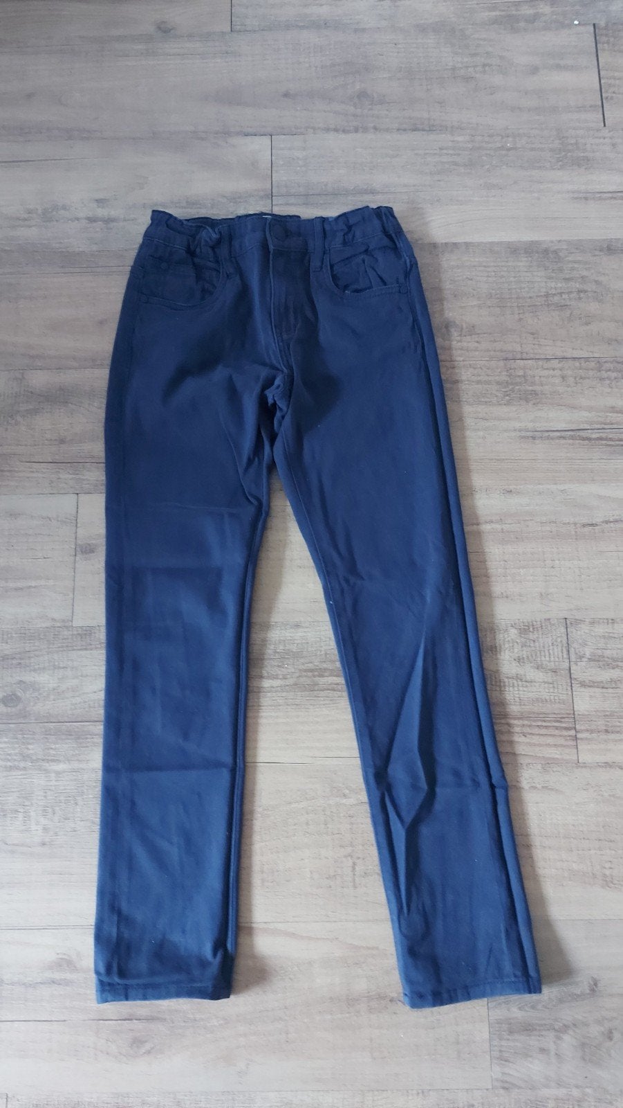 C&A donkerblauwe broek maat 146, slim fit, Kinderen en Baby's, Kinderkleding | Maat 146, Broek, C&A, Ophalen of Verzenden, Zo goed als nieuw