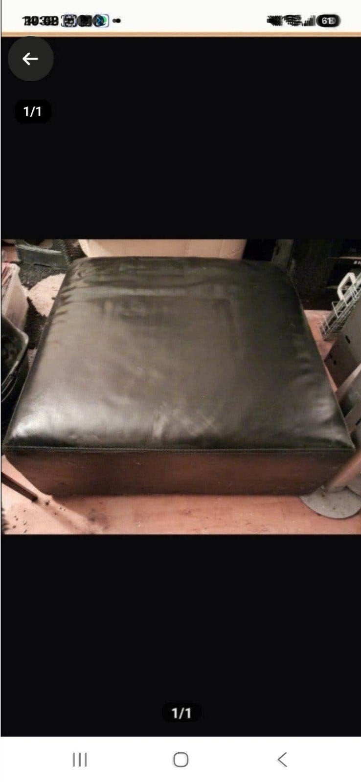 Te koop mooie Hocker 90 x 90, Ophalen of Verzenden, Rechthoekig