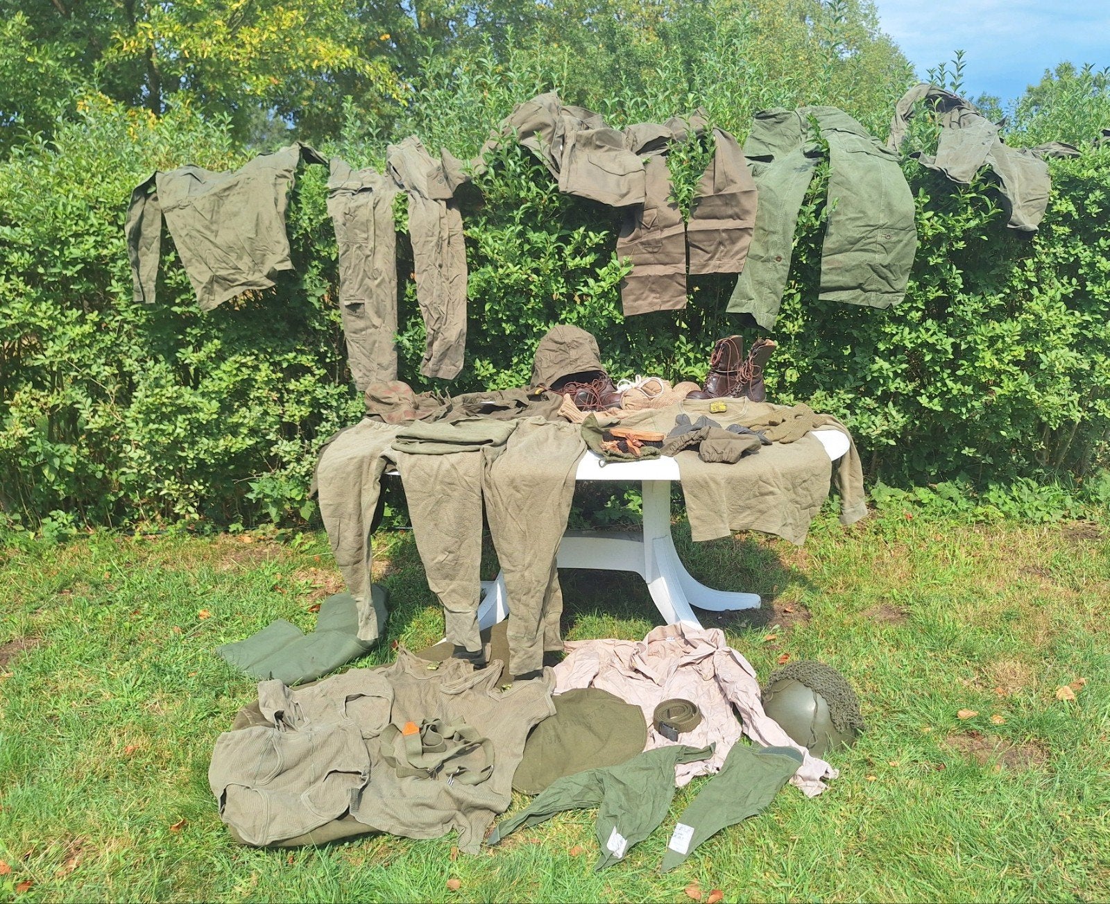Gevulde KMA leger plunjebaal, Verzamelen, Militaria | Algemeen, Ophalen, Landmacht, Nederland, Kleding of Schoenen