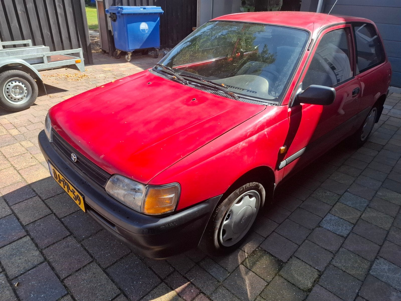Toyota Starlet 1.3 XLI U9 1992 Rood, 74 pk, 4 cilinders, Starlet, Origineel Nederlands