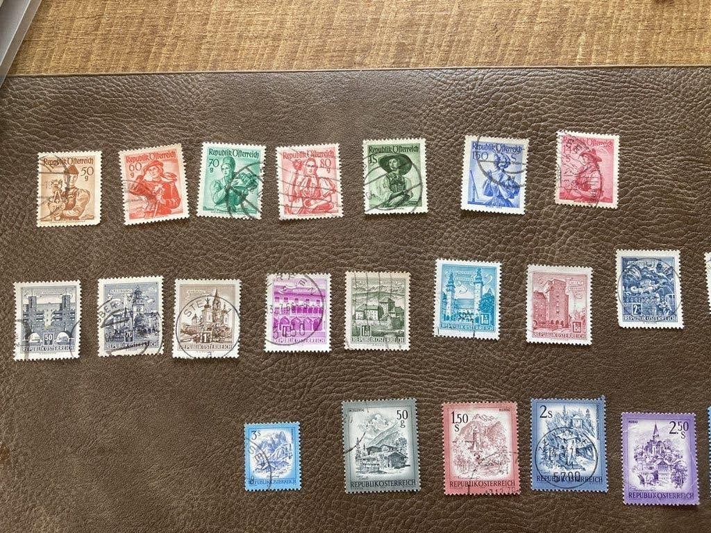 postzegels oostenrijk, Ophalen of Verzenden, Gestempeld