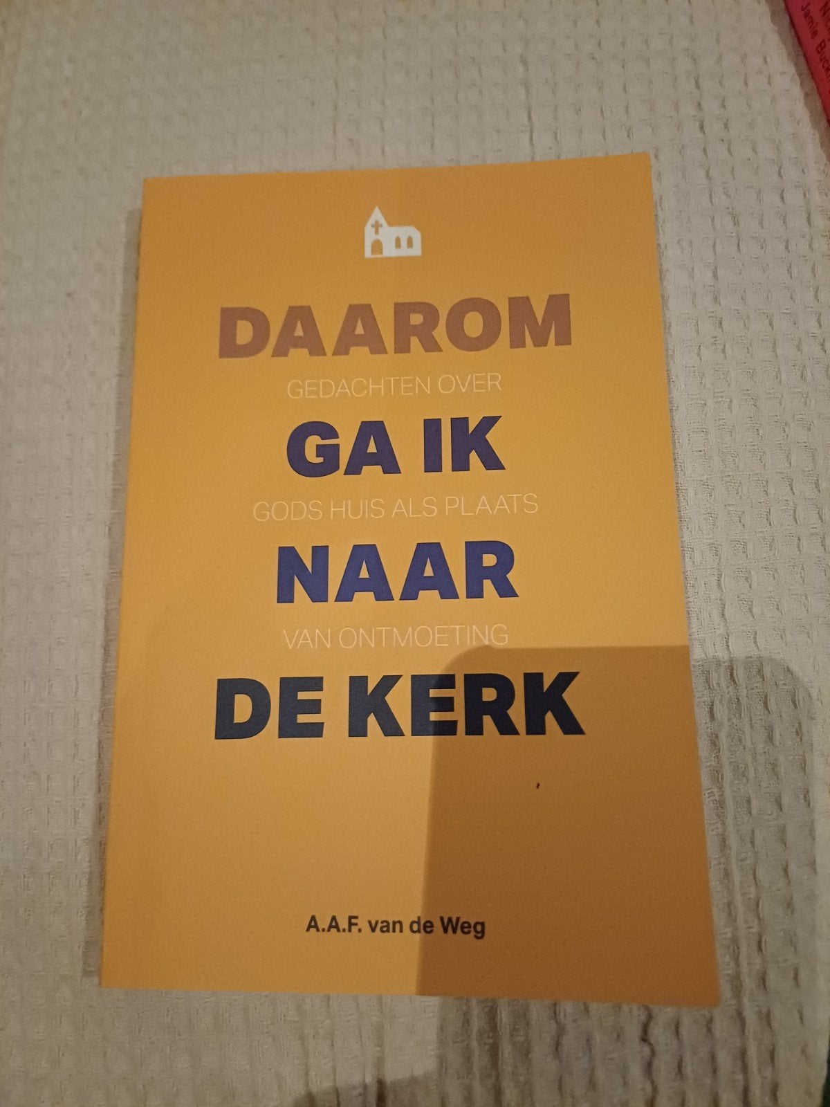 nieuw!! van de Weg - Daarom ga ik naar de kerk, Ophalen of Verzenden, Zo goed als nieuw, Alfred van de Weg