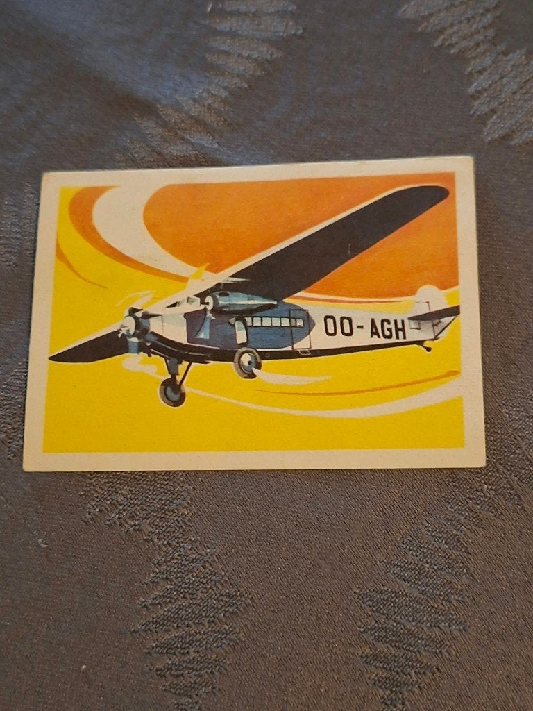 Prentje/Chromo : Fokker VII/Sabena - Chocolade Jacques, Ophalen of Verzenden, Gebruikt, Kaart, Foto of Prent
