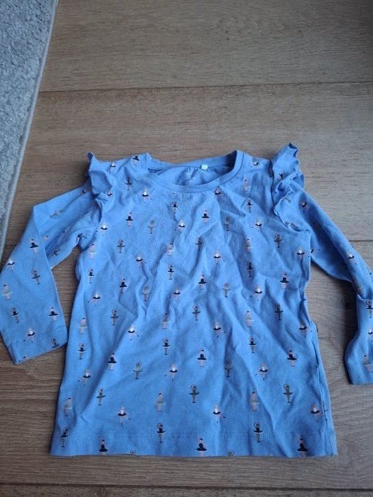 Name it shirtje met ballerina's - Maat 86, Kinderen en Baby's, Babykleding | Maat 86, Gebruikt, Meisje, Ophalen of Verzenden, Name It