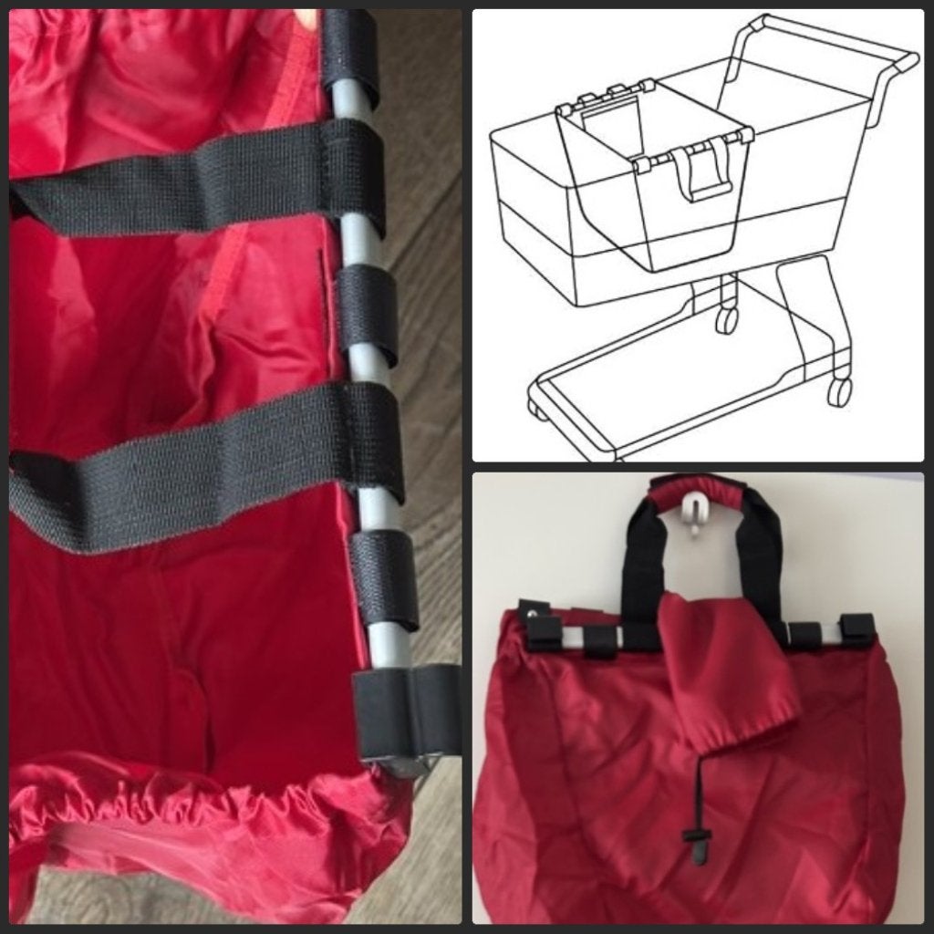 Easyshopping bag ideale hulp bij boodschappen 32.5x38x51cm, Ophalen of Verzenden, Nieuw, Rood, Shopper