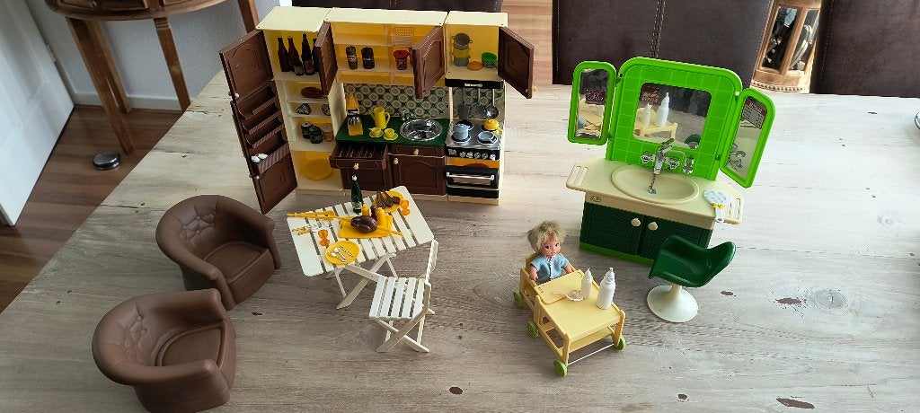 Sindy Fleur vintage set meubeltjes, Ophalen of Verzenden, Gebruikt, Accessoires