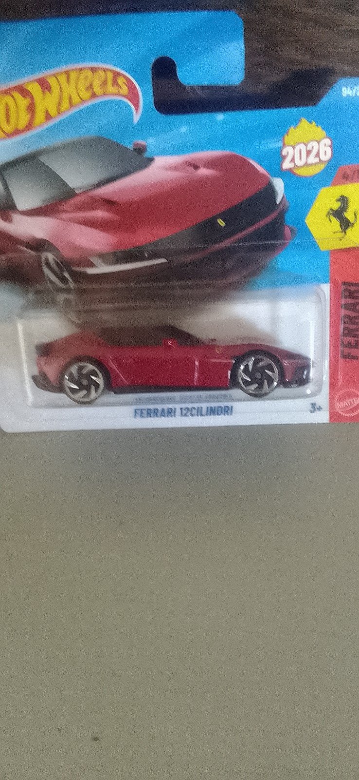 Ferrari 12cilinder Hot Wheels, Hobby en Vrije tijd, Modelauto's | Overige schalen, Ophalen of Verzenden, Nieuw, Auto
