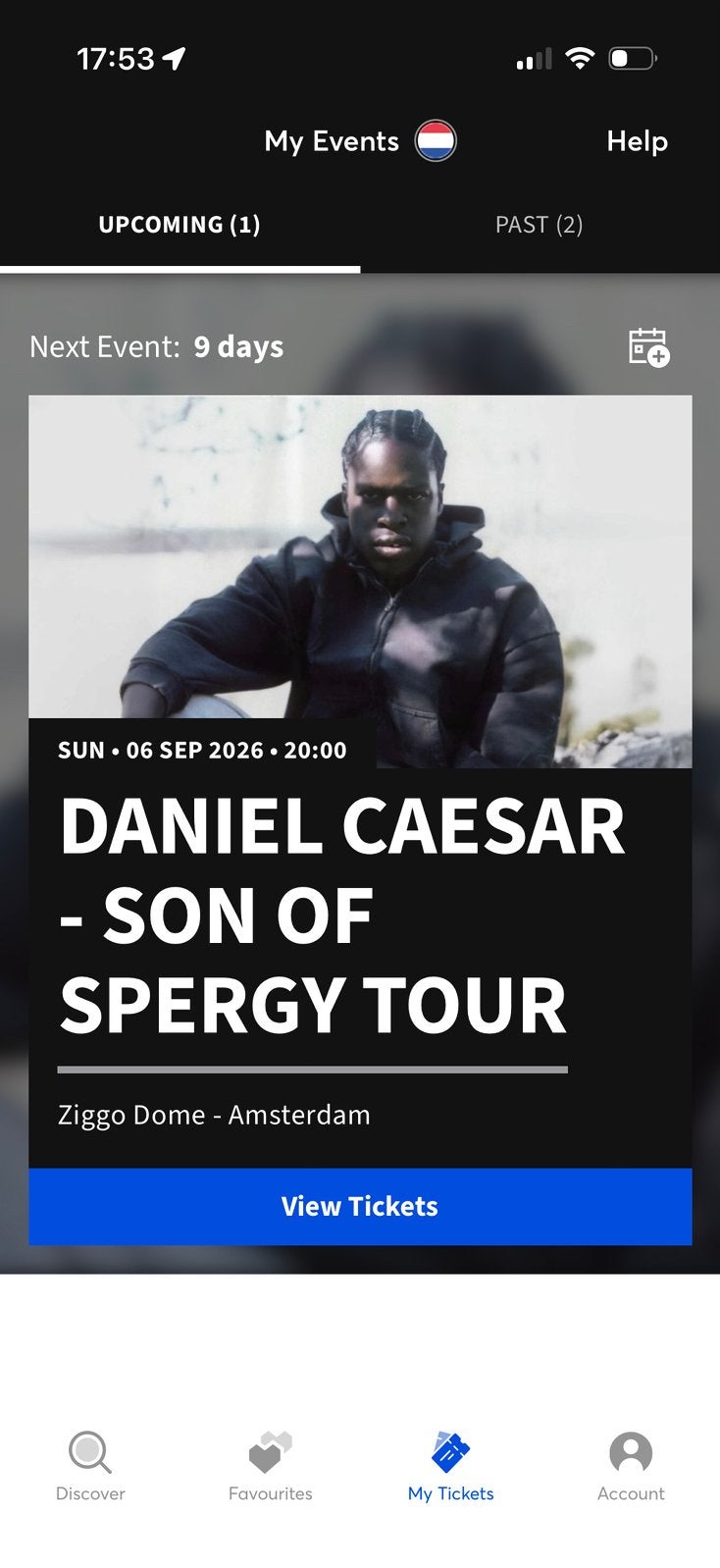 Daniel Caesar 6 september, Twee personen, September