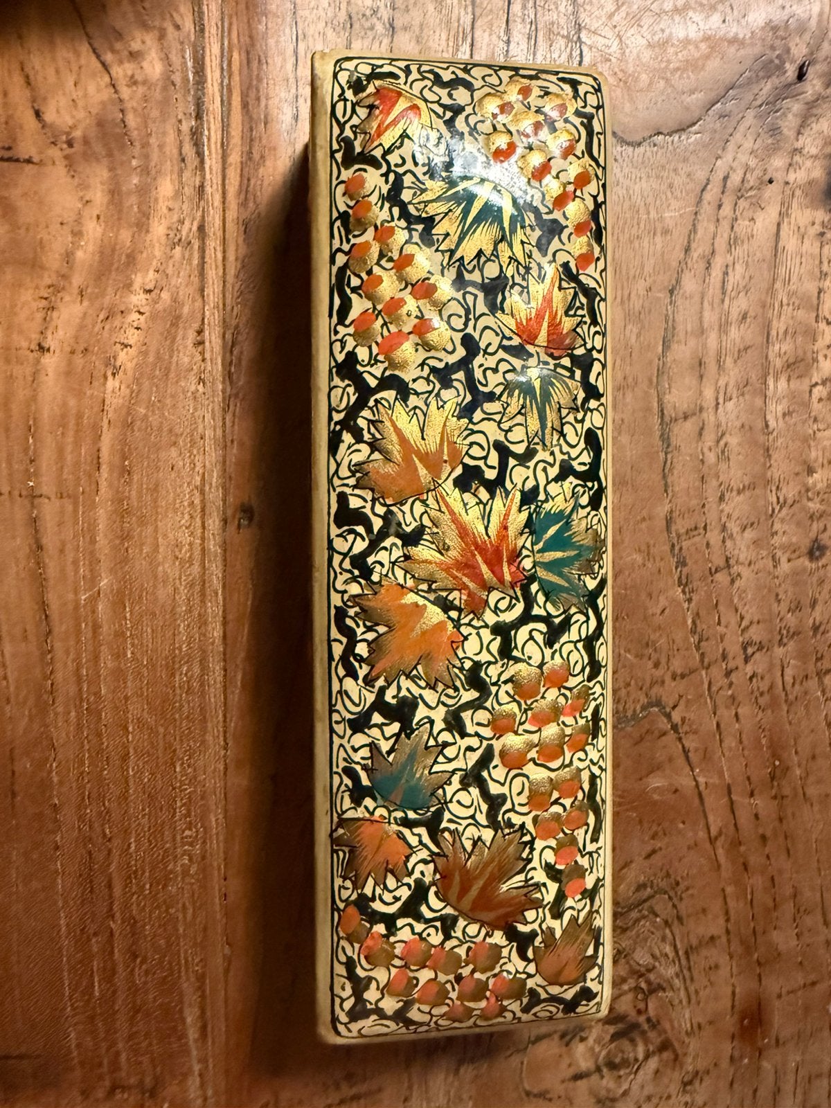 Indiaase papiermache floralbox, Ophalen of Verzenden