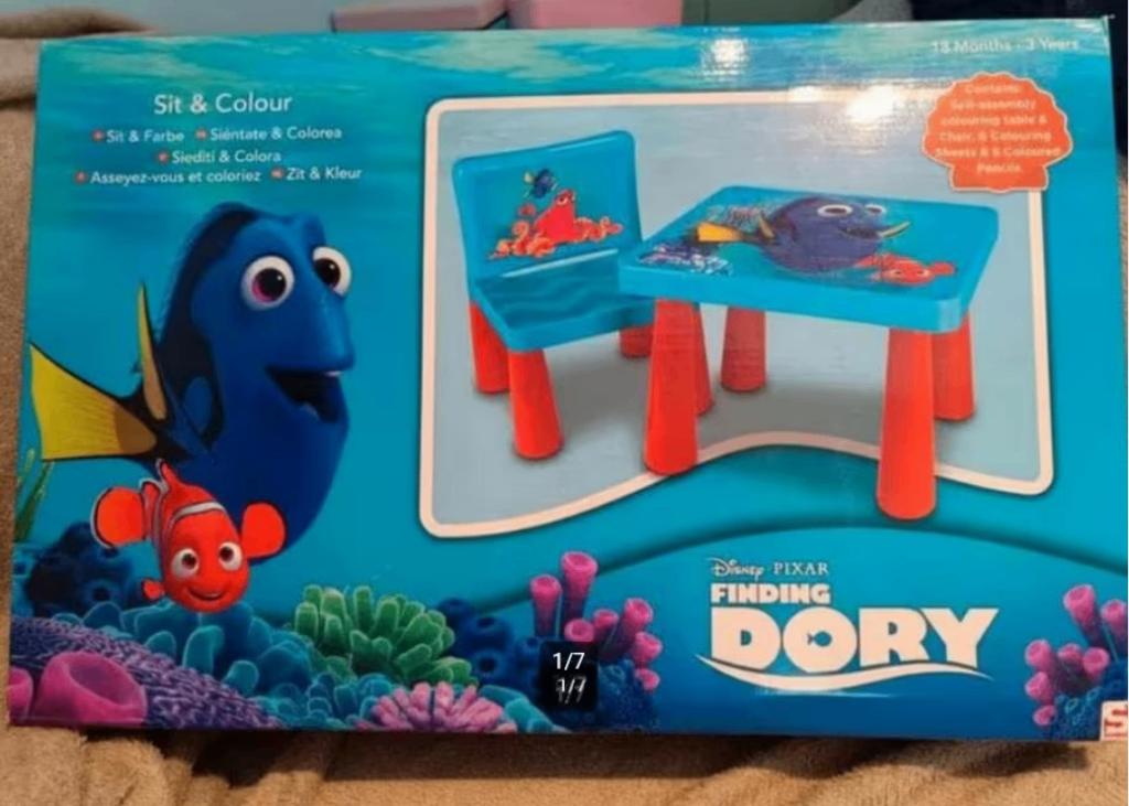 Finding Dory speeltafel en tekentafel voor 2-4 jarige nieuw, Nieuw, Ophalen of Verzenden