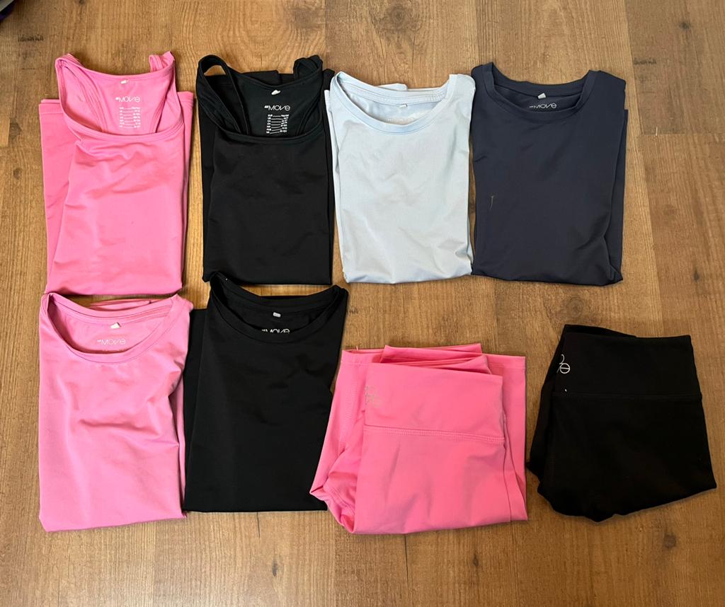 Pakket (8 stuks) meiden sport kleding maat 146/152, Kinderen en Baby's, Kinderkleding | Maat 146, Meisje, H&M, Sport- of Zwemkleding